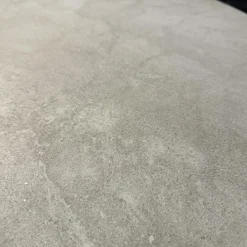 Esstisch Todo 6116 Platte Keramik Matt Rock Grigio Grau Säule Lack Matt Bodenplatte Metall Schwarz Tiefmatt Ausziehbar