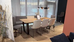 Esstisch U Table 848 Eiche Wild Geölt Fuß Braun Brüniert