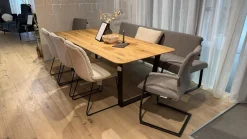 Esstisch U Table 848 Eiche Wild Geölt Fuß Braun Brüniert