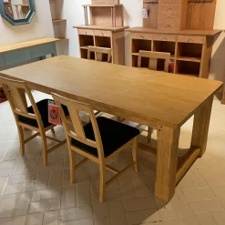 Esstisch Und 4 Stühle Terra Pinie Massiv Bezug Stoff Regula 1637-05