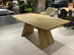 Esstisch V-Rock Living Alteiche Rustico Gebürstet mit Verlängerung