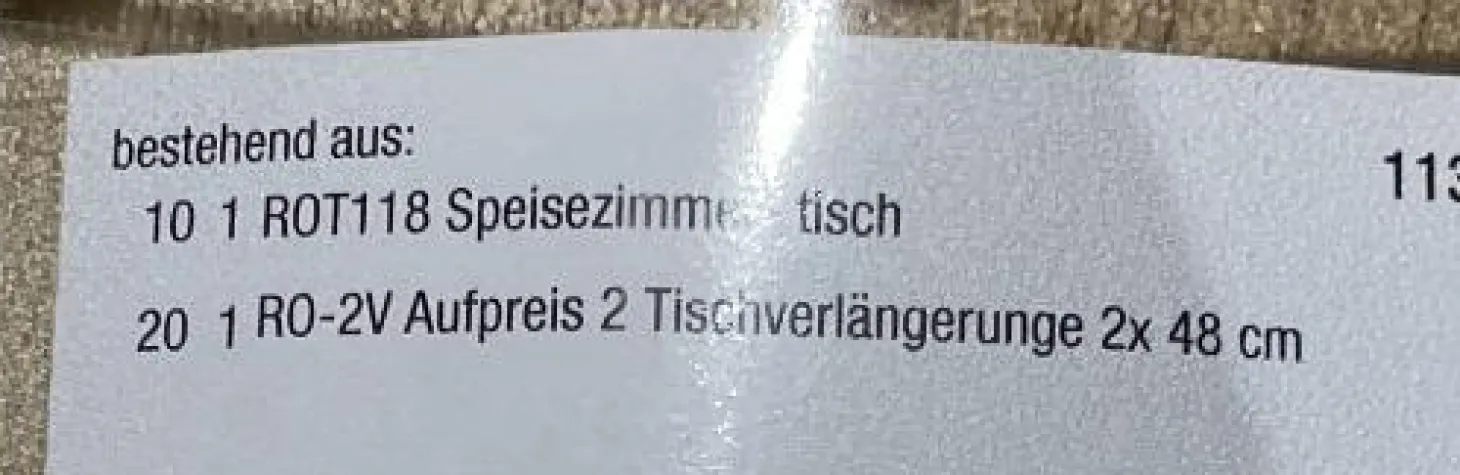 Esstisch V-Rock Living Alteiche Rustico Gebürstet mit Verlängerung