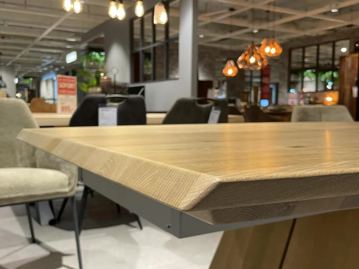 Esstisch V-Rock Living Alteiche Rustico Gebürstet mit Verlängerung