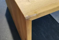 Esstisch W-Table Vollholz Eiche Geölt Tischbeine Aluminium Schwarz Pulverbeschichtet