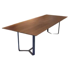 Esstisch Yoho Räuchereiche Lackiert Natur N101 Gestell RAL 7016 Anthrazitgrau