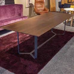 Esstisch Yoho Räuchereiche Lackiert Natur N101 Gestell RAL 7016 Anthrazitgrau