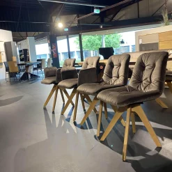 Esstischgruppe 4-er Stuhlgruppe Ennaj 2 Armlehner 2 Stühle 1 Bank