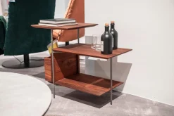 Etagere Beistelltisch 39043-0 Nussbaum Astig Massiv Natur