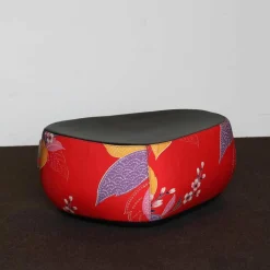 Fjord Hocker Bezug 10795 Cat. T Rot Gelb Violet Blau 0503 Leder Nero 0064 Cat. T