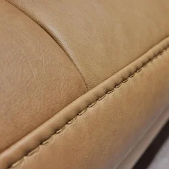 Funktionseckgarnitur 4057 IL Leder Vivre Honey VZ Metallfuß Schwarz Mit Hocker