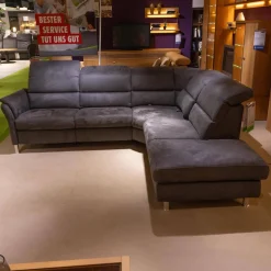 Funktionseckgarnitur Relaxa 5 0 Stoff Herkules Steel 44 D Schwarz Aluminium Säulenfuß Und Drehteller Edelstahl