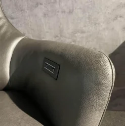 Funktionssessel 687 Bosso Leder Polo 1101 Fuß X-60 Schwarz