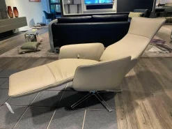 Funktionssessel Cleo Leder Taupe A91