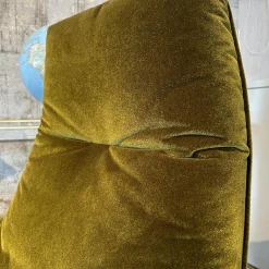 Funktionssessel Daron Stoff B Emilia 232 Grün Schale Leder Java Braun Sternfuß Bronze Schwarz Matt Mit Hocker