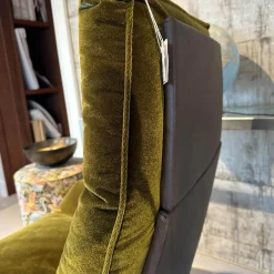 Funktionssessel Daron Stoff B Emilia 232 Grün Schale Leder Java Braun Sternfuß Bronze Schwarz Matt Mit Hocker