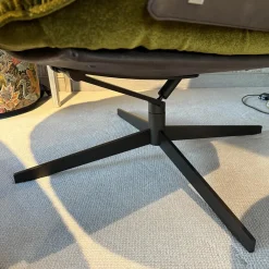 Funktionssessel Daron Stoff B Emilia 232 Grün Schale Leder Java Braun Sternfuß Bronze Schwarz Matt Mit Hocker