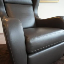 Funktionssessel Mama Mia Mit Hocker Leder Soft Grip 228 Dunkelbraun