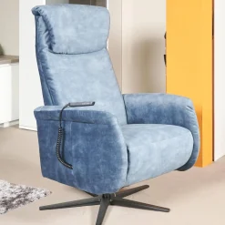 Funktionssessel Noah M Blau Sternfuß Schwarz Verstellbar