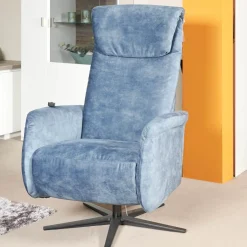 Funktionssessel Noah M Blau Sternfuß Schwarz Verstellbar