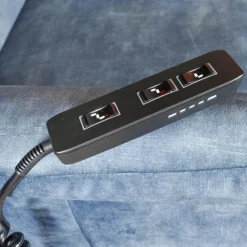 Funktionssessel Noah M Blau Sternfuß Schwarz Verstellbar