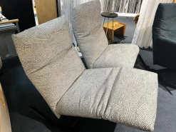 Funktionssofa Rockfrog Outdoor Stoff Sprinkle Natur 1404 30 Creme Schwarz Gestell Schwarz Feinstruktur