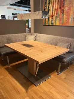 Funktionstisch Vari Artisan Eiche Nachbildung Bodenplatte MDF Edelstahldekor Mit Ansteckplatte