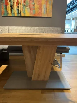 Funktionstisch Vari Artisan Eiche Nachbildung Bodenplatte MDF Edelstahldekor Mit Ansteckplatte