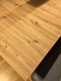 Funktionstisch Vari Artisan Eiche Nachbildung Bodenplatte MDF Edelstahldekor Mit Ansteckplatte