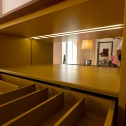 Gallery Low Cupboard Außen Holzfarbe W20 Mongoi Innen Giallo Mustard Rückwand Spiegel Mit Beleuchtun