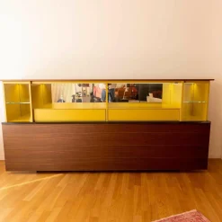 Gallery Low Cupboard Außen Holzfarbe W20 Mongoi Innen Giallo Mustard Rückwand Spiegel Mit Beleuchtun