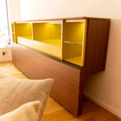 Gallery Low Cupboard Außen Holzfarbe W20 Mongoi Innen Giallo Mustard Rückwand Spiegel Mit Beleuchtun