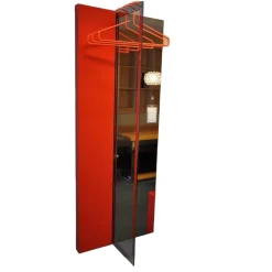 Garderobe Flip Lack Koralle Hochglanz Mantelstange Chrom Mit 3 Haken