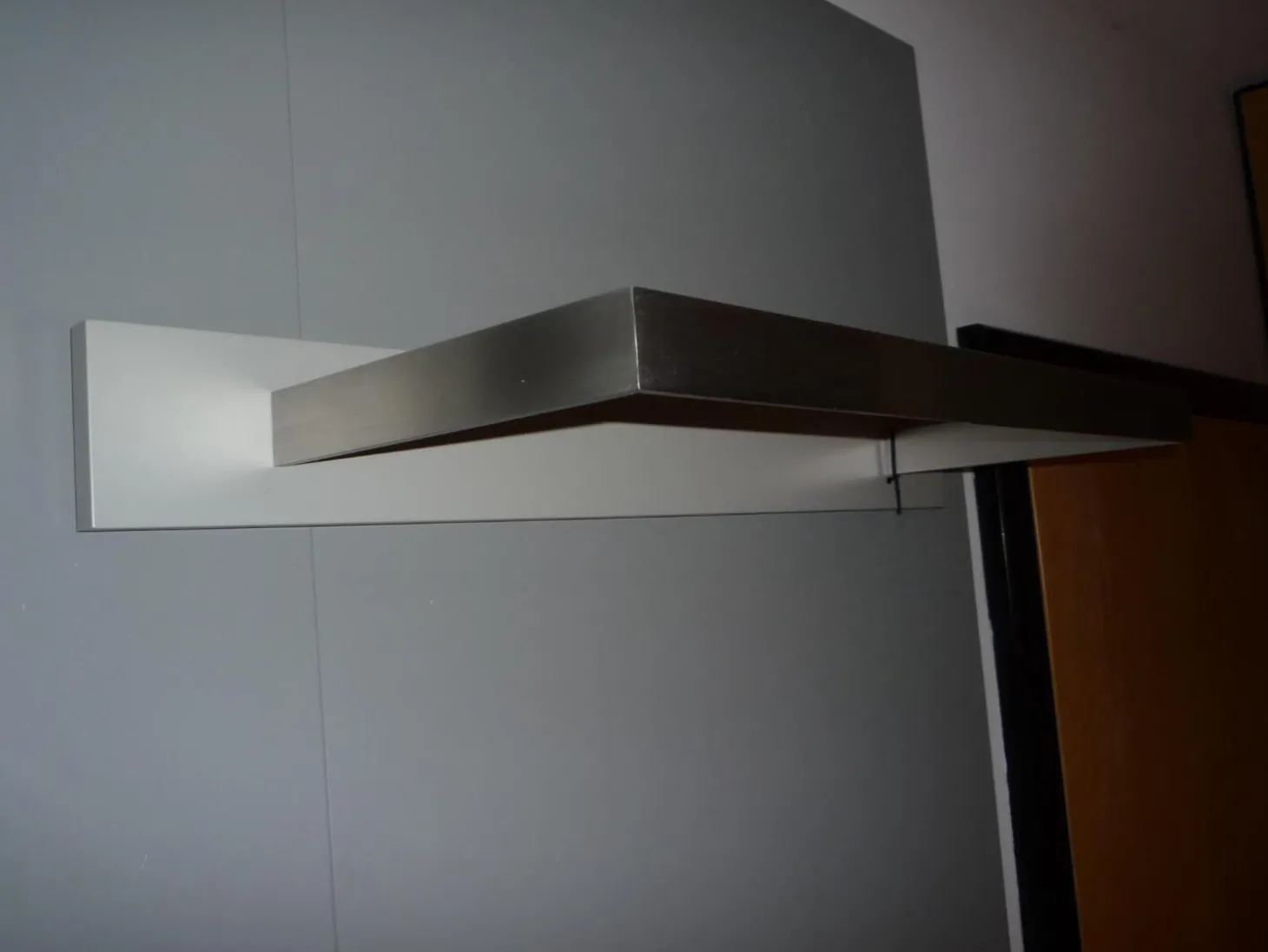 Garderobe Hesperide Lack Matt Asphalt Grau Mantelstange Edelstahl Gebürstet