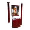 Garderobe Korsika Lack Dark Red Rot Griffe Metall