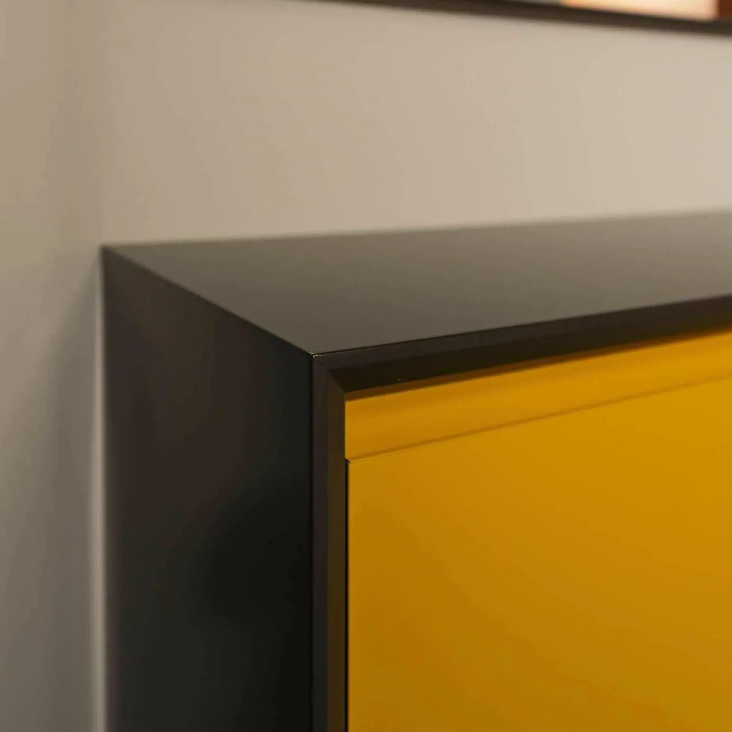 Garderobe Modo 19 Glattlack Curry Mit Spiegel