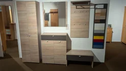 Garderobe Multi Color Una Bardolino Eiche Dekor Absetzung Lava Dekor Grau