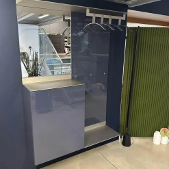 Garderobe S7 Lack Hochglanz Nachtblau 165 Blau Metalloberfläche Bronze Eloxiert 99 Inklusive Kleiderbügel