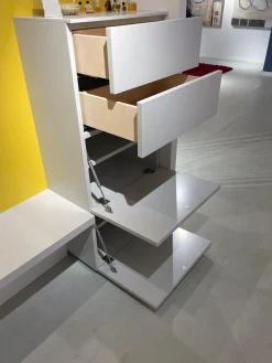 Garderobe Tando Glattlack 407 Steingrau Weiß Grau Paneel Glattlack 496 Lemon Gelb Mit Beleuchtung