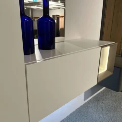 Garderobe Tetrim Lack Reinweiss Rahmen Silberfarbig