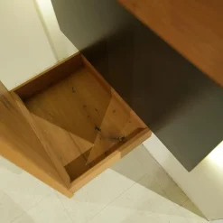 Garderobe V Organo Wildeiche Rustiko Inklusive Seitliche Beleuchtung Mit Schalter