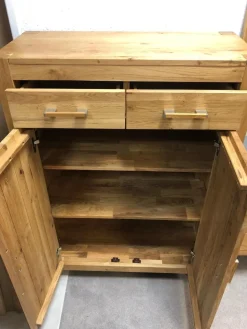 Garderoben-Kombination Casa Wildeiche Massiv