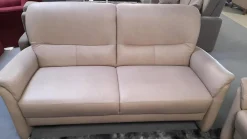 Garnitur 50026 Leder Cloud Muschel Beige Füße M 03 Metall