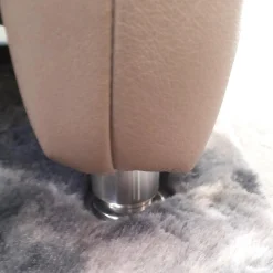 Garnitur 50026 Leder Cloud Muschel Beige Füße M 03 Metall