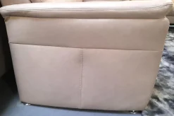 Garnitur 50026 Leder Cloud Muschel Beige Füße M 03 Metall