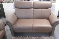 Garnitur 50018 Leder Impression Muskat Braun Füße M 03 Metall