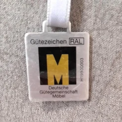 Garnitur 34102 Stoff V 5221 Light Grey Grau Fuß FS 1 Schwarz mit Sessel