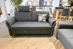 Garnitur 266 System 10 Bezug Stoff 0634 06 Grau Füße Aluminium F566 50 Ohne Kopfstütze Und Sofakissen