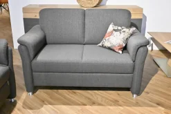 Garnitur 266 System 10 Bezug Stoff 0634 06 Grau Füße Aluminium F566 50 Ohne Kopfstütze Und Sofakissen