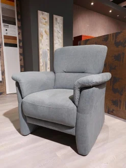 Garnitur Akador Flensburg Stoff Casio Stahlblau 228 2 Sofas Sessel