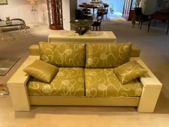 Garnitur Bridge Stoff 11 Grün Mischgewebe Armlehnen Lack Hochglanz 2 Sofas